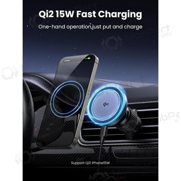 Automobilinis laikiklis-lader Ugreen W708 MagSafe 15W (35970) zwart