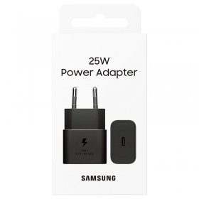 Lader origineel Samsung EP-T2510NBEGEU 25W in het pakket zwart