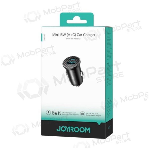 Autolader Joyroom JR-CCN16 USB-A/USB-C 15W zwart