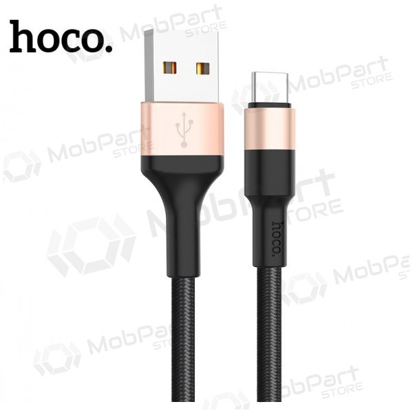 USB-kabel Hoco X26 Type-C 1.0m (zwart / goud)