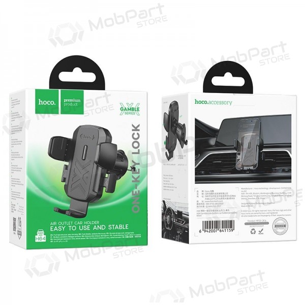 Autotelefoonhouder Hoco H64 (air vent) zwart