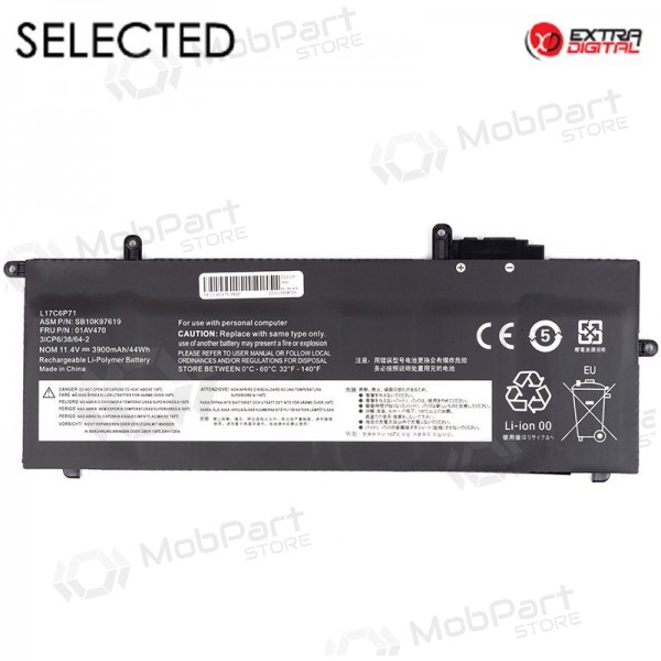 LENOVO 01AV470, 3900mAh laptopbatterij, Geselecteerd