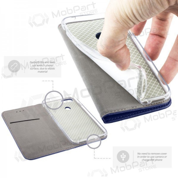 Samsung Galaxy A57 hoesje - Smart Magnet (donkerblauw)