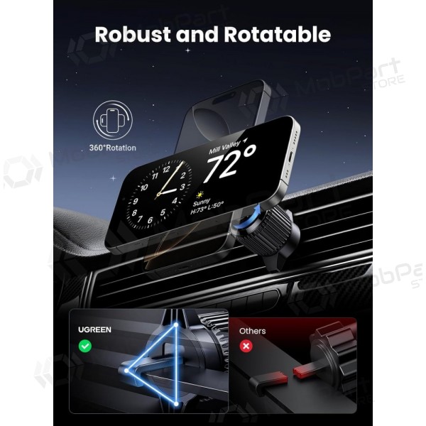 Automobilinis laikiklis-lader Ugreen W708 MagSafe 15W (35970) zwart