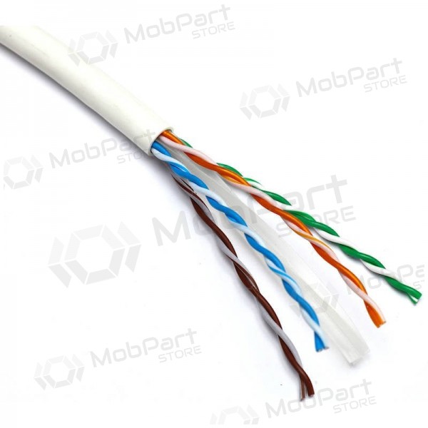 Netwerkkabel Excel 190-074 Cat6 U/UTP (LZSH, B2CA, wit, rol 305m.)