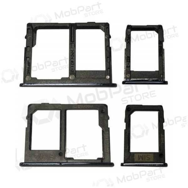 Samsung J610 Galaxy J6+ 2018 SIM-kaarthouder (2 stuks) (zwart)