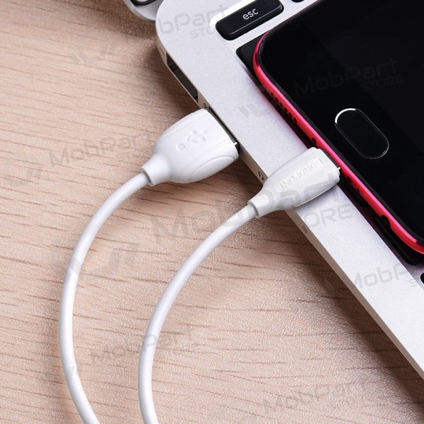 USB kabel Borofone BX19 USB-A to MicroUSB 1.0m wit