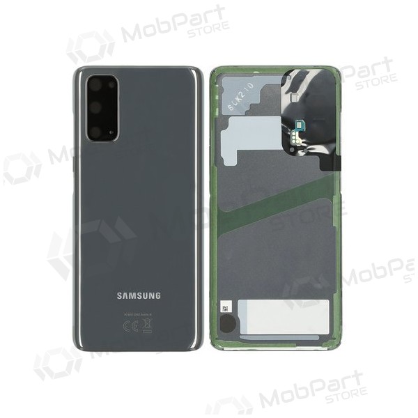 Samsung G981F / G980 Galaxy S20 achterkant grijs (Cosmic Grey) (gebruikt grade C, origineel)