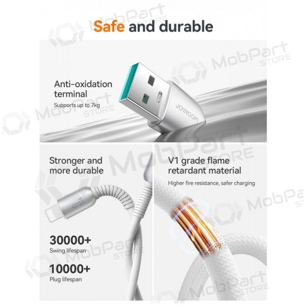 USB kabel Joyroom S-A51 USB-A to Lightning 3A 1.2m grijs