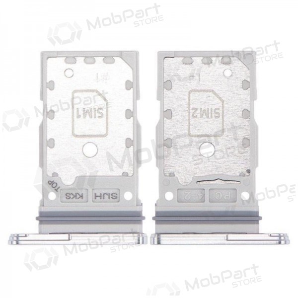 Samsung Galaxy S22 Ultra Dual SIM-kaarthouder (wit) (origineel)