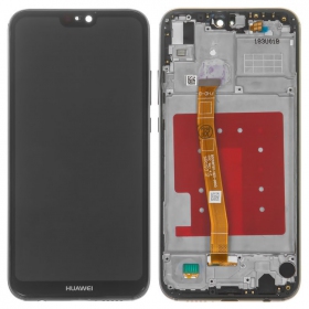 Huawei P20 Lite scherm (zwart) (met frame)