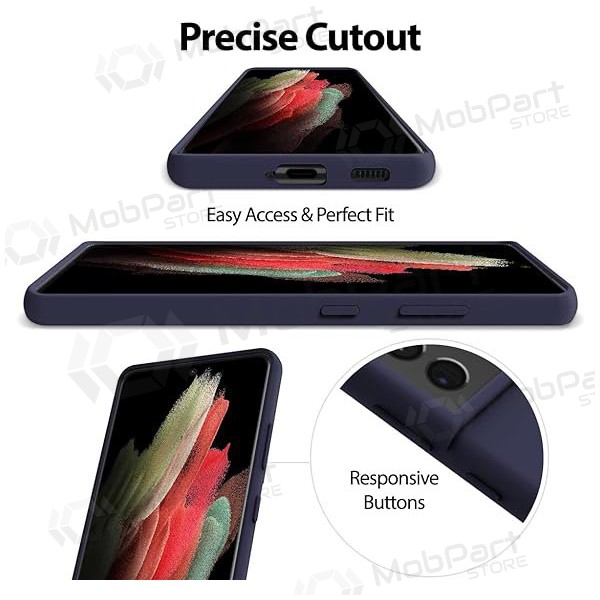 Samsung Galaxy S22 hoesje Mercury - Silicone Case (donkerblauw)