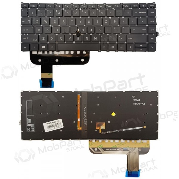 HP EliteBook 845 G7 toetsenbord met achtergrondverlichting en trackpoint