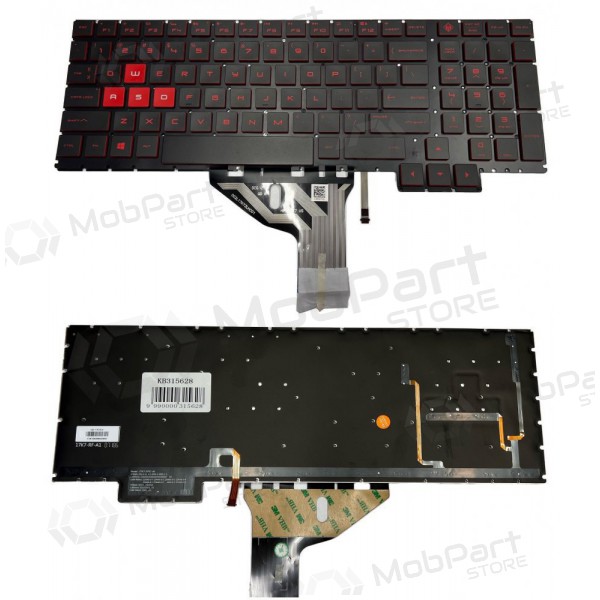 HP Omen 15-ce016na toetsenbord (US) (met achtergrondverlichting)
