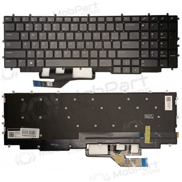 DELL G7 17 7700 toetsenbord, met RGB-achtergrondverlichting, US