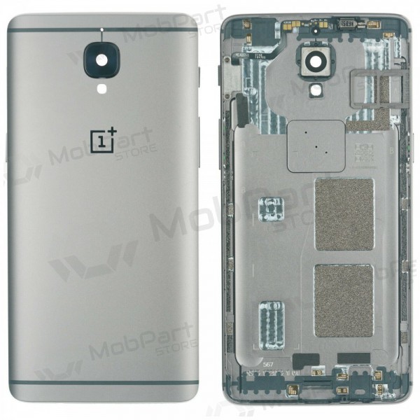 OnePlus 3 / 3T accu achtercover (zilver) (gebruikt grade B, origineel)