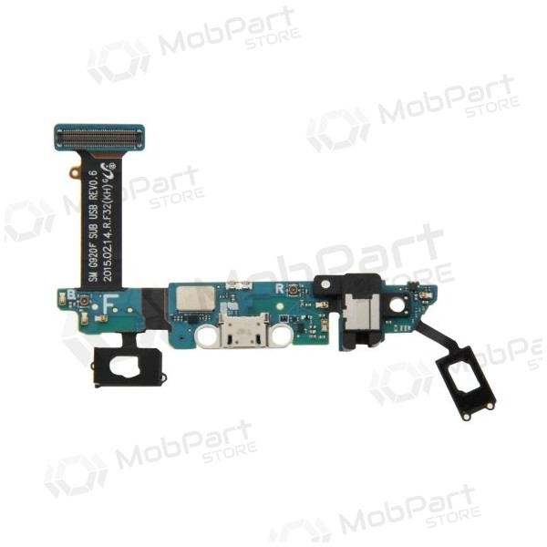 - Samsung G920F Galaxy S6 oplaadconnector en microfoonaansluiting