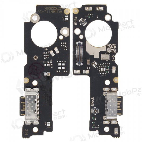 Xiaomi Poco M5 / Redmi Note 11E Oplaadpoort en microfoon flexkabel (origineel service pack)