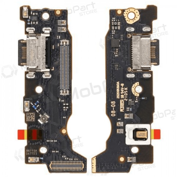 Xiaomi Redmi Note 10 Pro 4G oplaadpoort en microfoon flexkabel (service pack) (origineel)