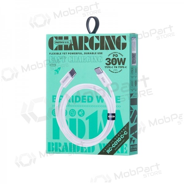 USB kabel Remax RC-C010 USB-C to USB-C 30W 1.0m wit