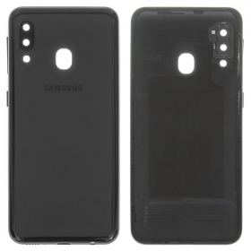 Samsung A202 Galaxy A20e 2019 achterkant batterijcover (zwart) (service pack) (origineel)