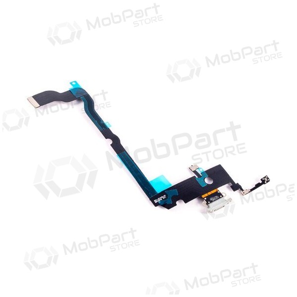 Apple iPhone XS Max Oplaadpoort en Microfoon Flexkabel (Zilver)