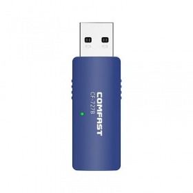Dual-band WiFi en Bluetooth USB-adapter, 1300Mbps, 2.4GHz, 5GHz