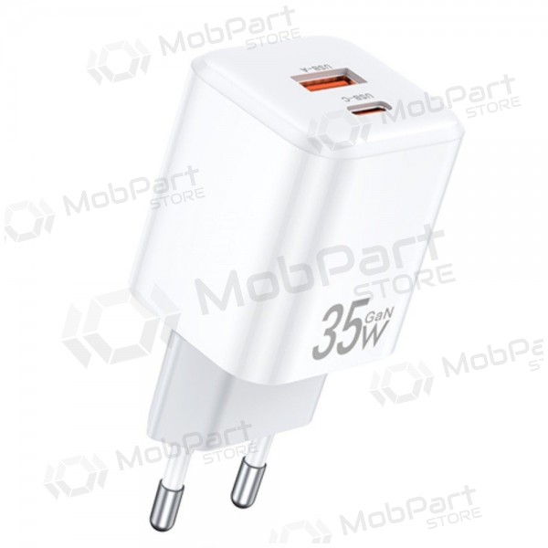 Lader Awei PD66-EU GaN 35W USB-A/USB-C wit