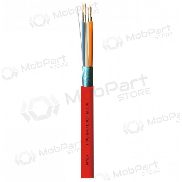 Brandwerende afgeschermde kabel Bitner HTKSHekw FE180/Ph120 E90 2x2x0.8mm
