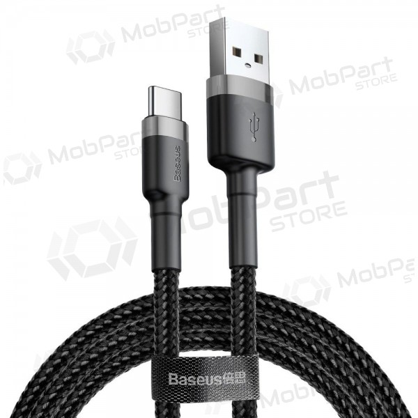 USB-kabel Baseus Cafule USB-C 2.0m 2.0A (grijs-zwart) CATKLF-CG1