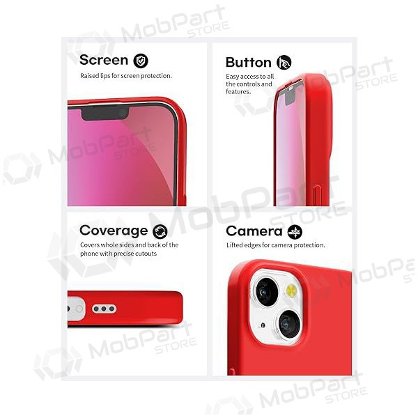 Apple iPhone 16 hoesje - Mercury Soft Feeling (rood)