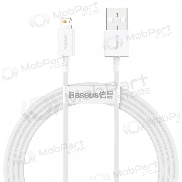 USB-kabel Baseus Superior Lightning 2.4A 1.5m (wit) CALYS-B02