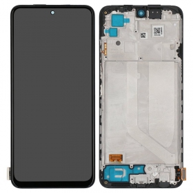 Xiaomi Redmi Note 10 / Redmi Note 10S / Poco M5s scherm (zwart) (met frame) (OLED)
