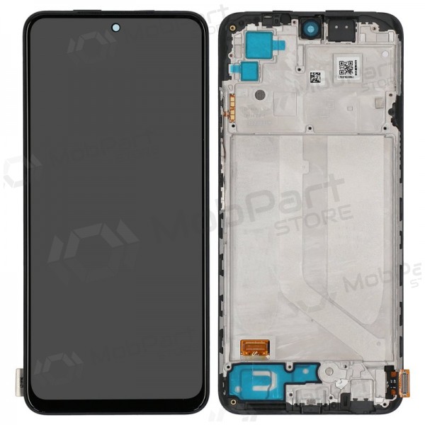Xiaomi Redmi Note 10 / Redmi Note 10S / Poco M5s scherm (zwart) (met frame) (OLED)