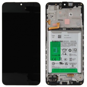 Samsung Galaxy A16 5G scherm (zwart) (met frame en batterij) (origineel)