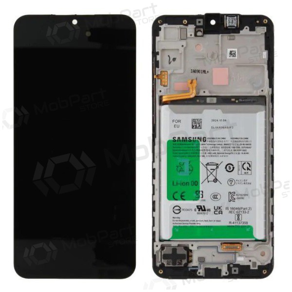 Samsung Galaxy A16 5G scherm (zwart) (met frame en batterij) (origineel)