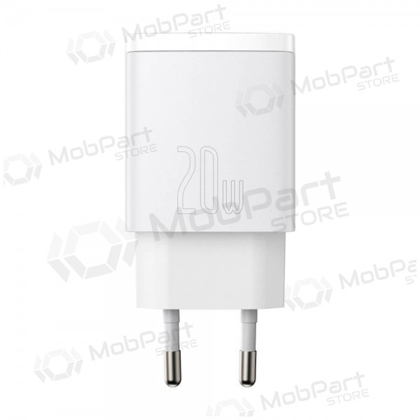 Oplader Baseus USB + Type-C 20W CCXJ-B02 (wit)