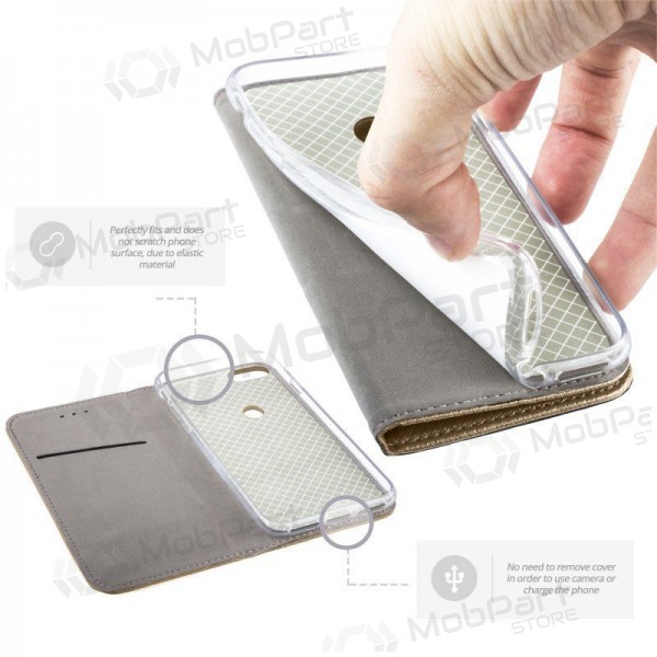 Xiaomi Redmi A5, Poco C71 (173,45x79,35x8,45) hoesje – Smart Magnet (goudkleurig)