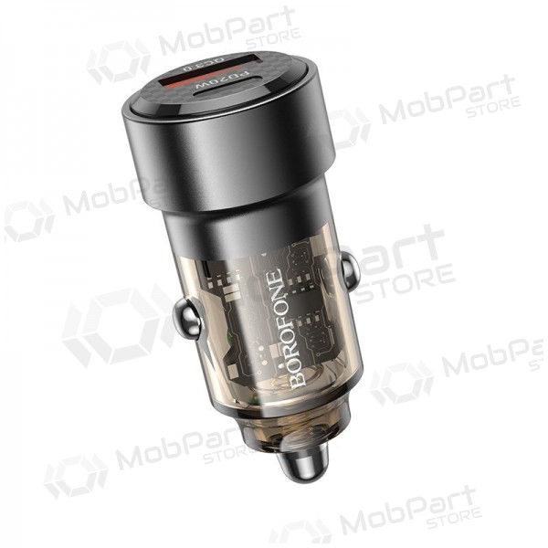 Lader automobilinis Borofone BZ20 PD20W+QC3.0 38W zwart