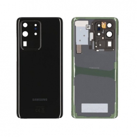 Samsung G988 Galaxy S20 Ultra achterkant zwart (Cosmic Black) (gebruikt grade C, origineel)