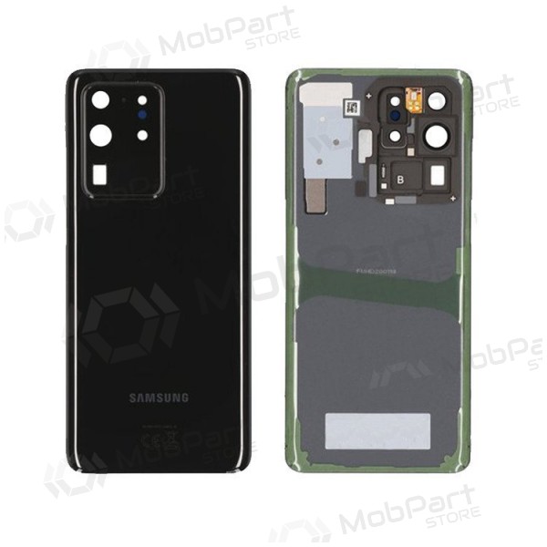Samsung G988 Galaxy S20 Ultra achterkant zwart (Cosmic Black) (gebruikt grade C, origineel)