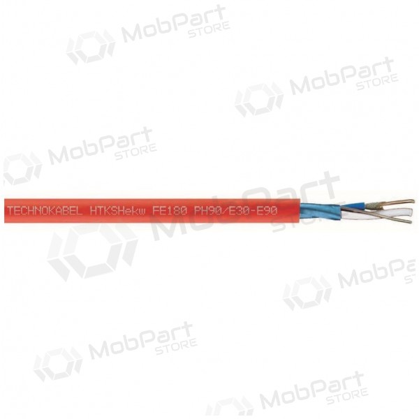 Brandvertragende kabel Technokabel HTKSHekw FE180/Ph90 E30-E90 B2ca 1x2x0.8mm (100m)