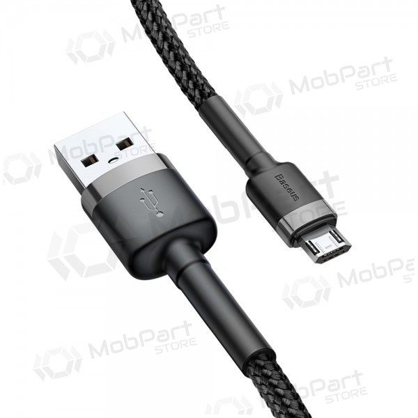Baseus Cafule USB-C kabel 1.0m 3.0A (grijs-zwart) CATKLF-BG1