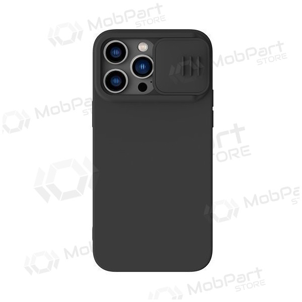 Nillkin Silicone hoesje voor Apple iPhone 15 Plus (zwart)