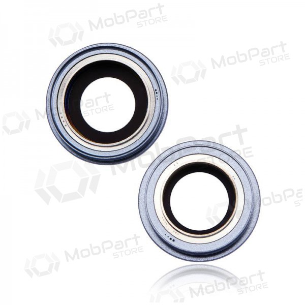 iPhone 14 / 14 Plus cameraglas (2 stuks) (blauw) (met frame)