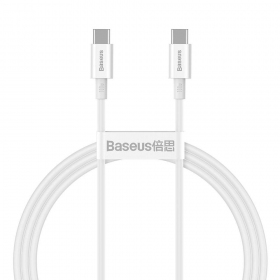 Kabel Baseus Superior Type-C - Type-C 100W 1.0m (wit) CATYS-B02