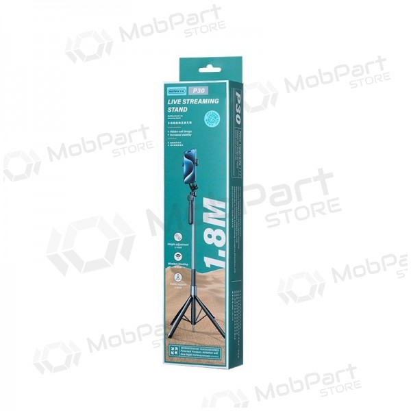 Selfiestick Remax P30 1.8m zwart