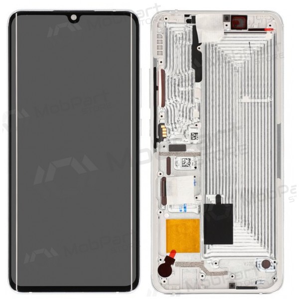 Xiaomi Mi Note 10 / Mi Note 10 Pro scherm (wit) (met frame) (origineel)