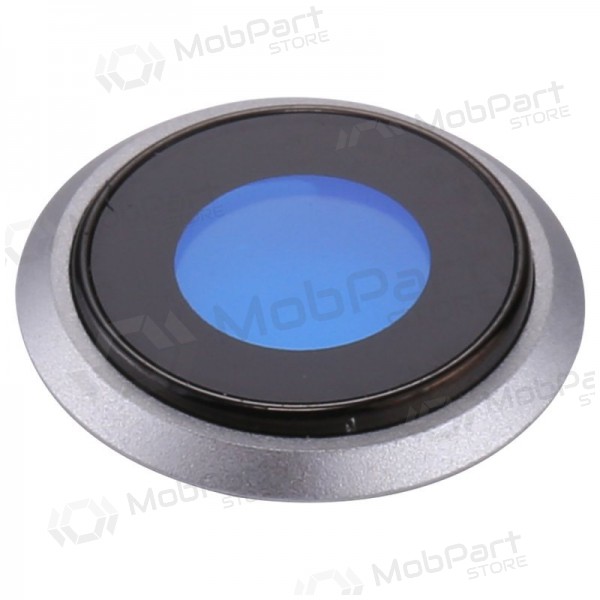 Apple iPhone 8 / SE 2020 / SE 2022 cameraglas (zilver) (met frame)