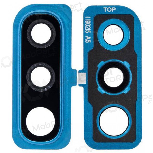 Samsung Galaxy A50 2019, A70 2019 cameraglas (met frame) (blauw)